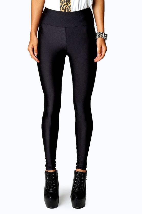 Petite Katie High Shine Waisted Disco Pants